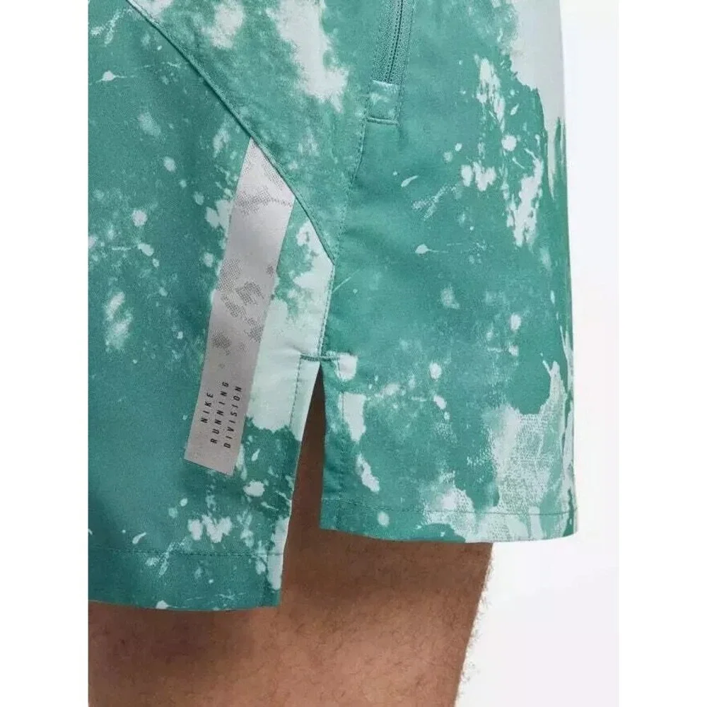 Nike Running Shorts XXL Flex Stride Men Brief DV9272-379 Green Splatter NEW